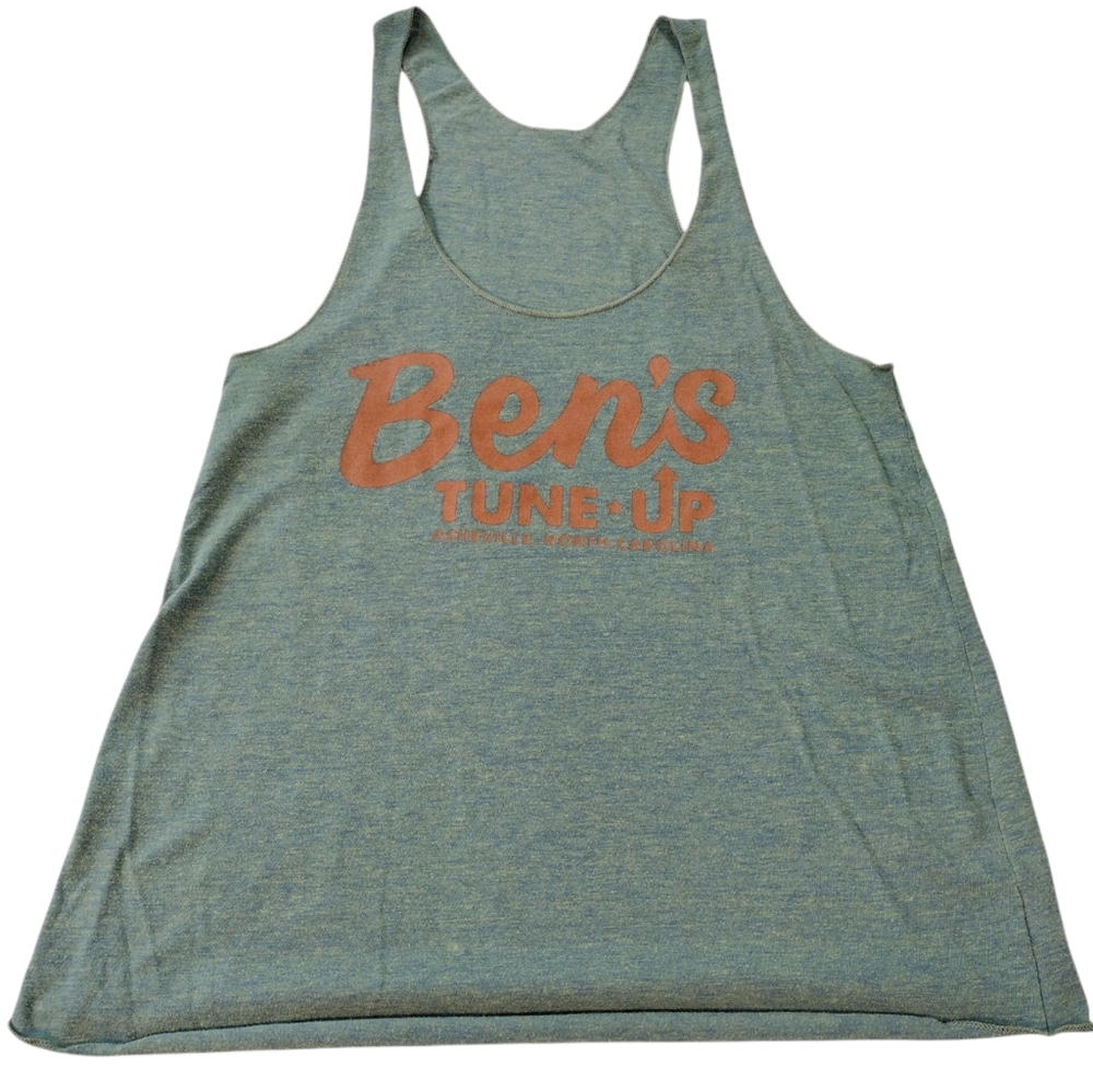 Ben's Tune Up Ashville N.C. Women's Green Medium Tank Top Used
